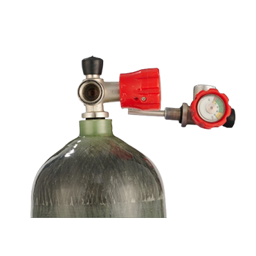 Cylinder valve with pressure gauge（Side-opening）