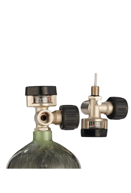 KHF-30C1 Cylinder valve with pressure gauge （Side-opening）